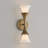 5" W x 15" H 2-Light Sconce in Mystic Luster with Soft White Glass