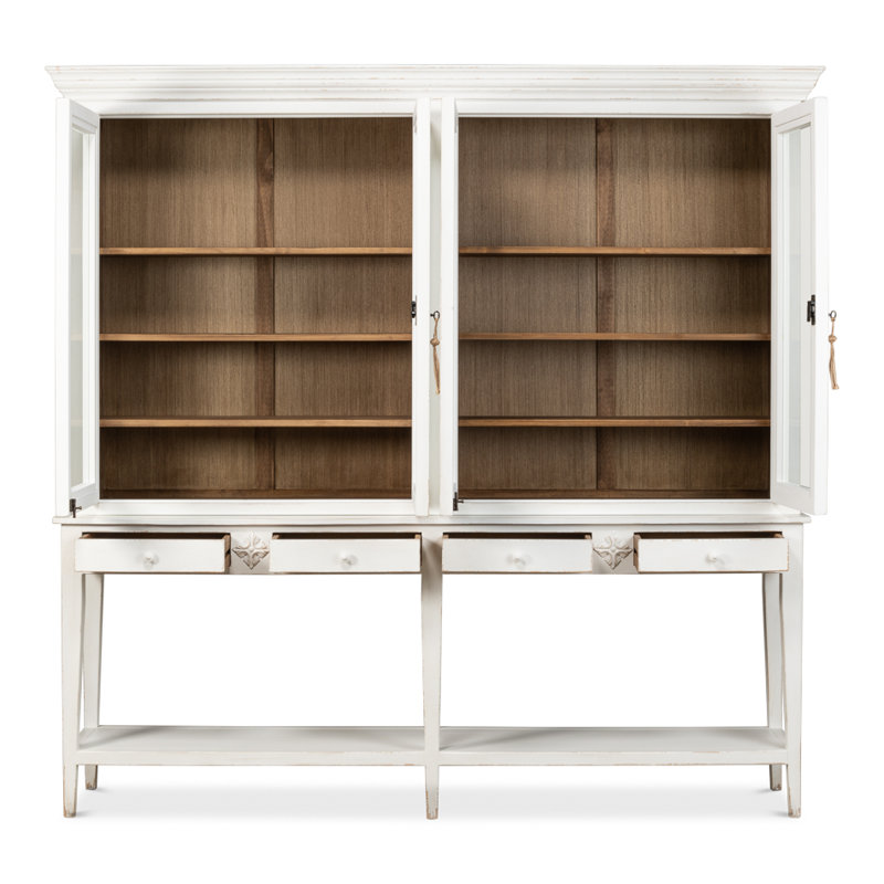 Wilkesville Solid Wood China Cabinet, White