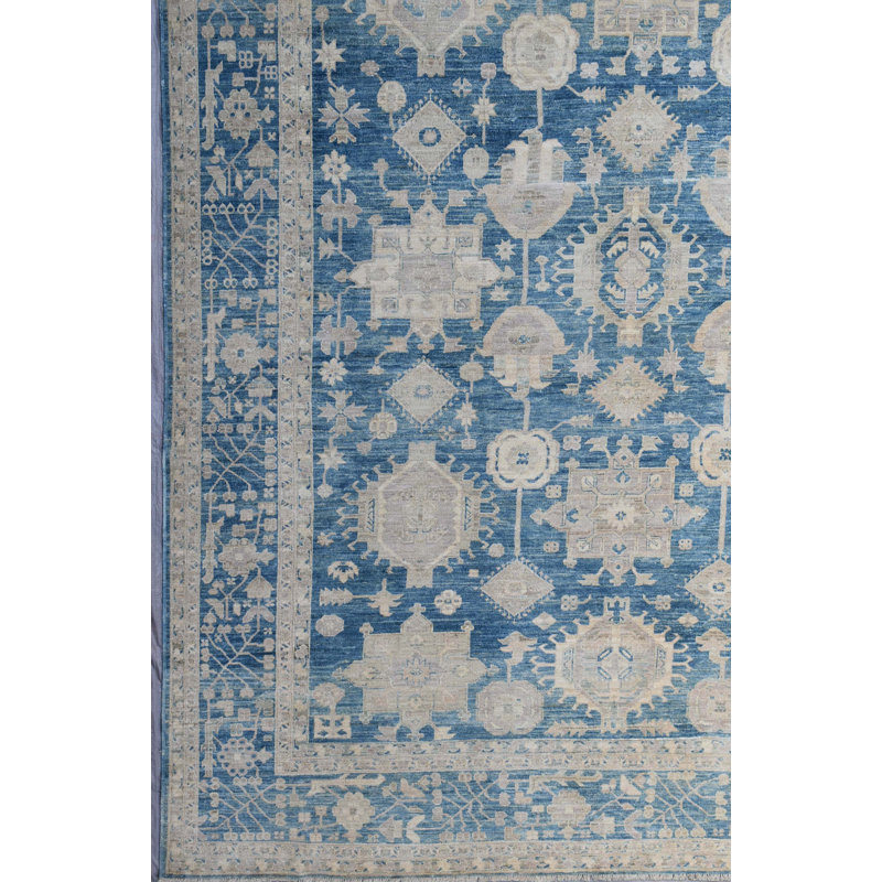 Tapis bleu nouvel âge New Turkmen