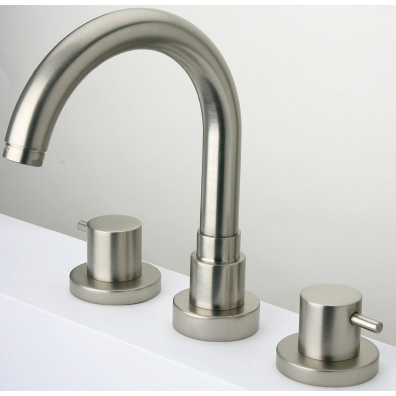 Elba 2 Handle Deck Roman Tub Faucet, Brushed Nickel