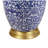 Blue Ceramic Ginger Jar Table Lamp
