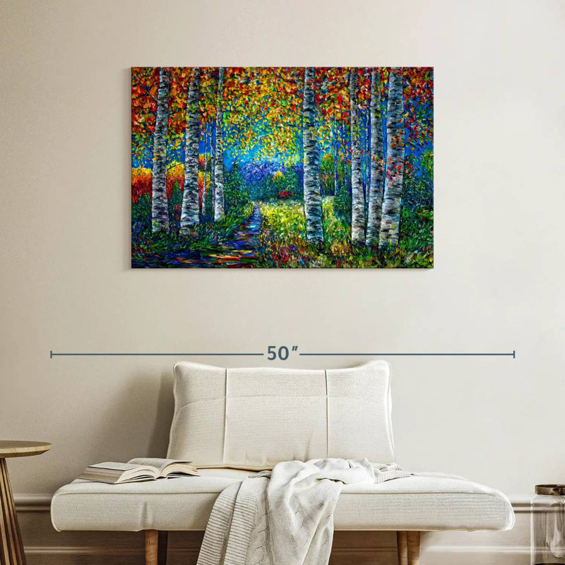 Harnek Nocturne bleu paysage, H 26 po x l 39 po