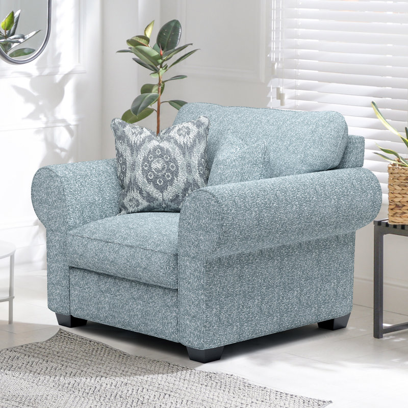 Fauteuil Dunster, Tissu bleu