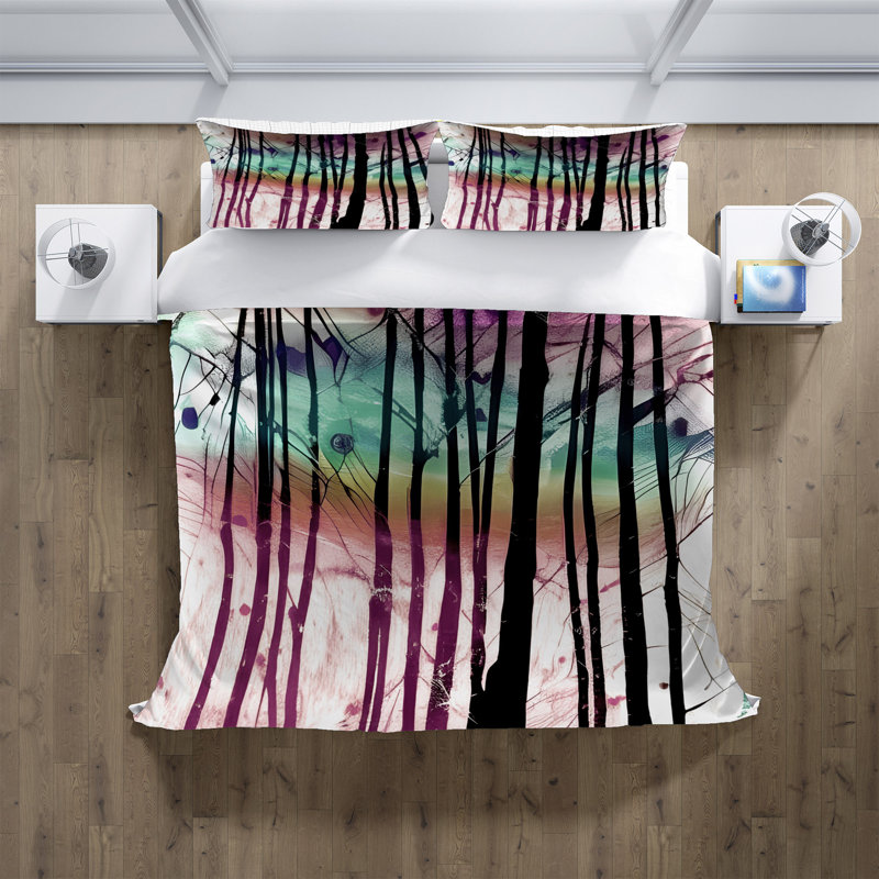 Abstract Duvet Cover, King Duvet Cover + 2 King Shams