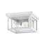 Republic Textured White 11'' W 2 - Bulb Outdoor Flush Mount
