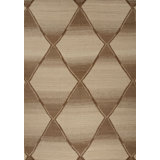 Geometric Area Rug in Brown/Beige