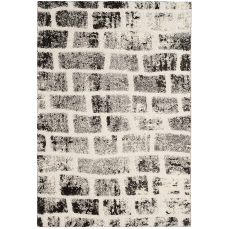 Eisley Shag Performance Abstract Rug, Rectangle 5'1" x 7'6"
