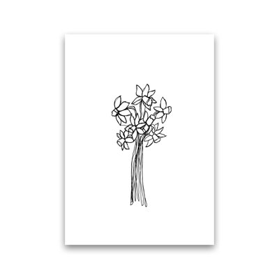 Daffodils Line by Carissa Tanton - Print