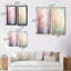 «Pink Trees Romantic Impression», 2 pièces-952937298-952937296