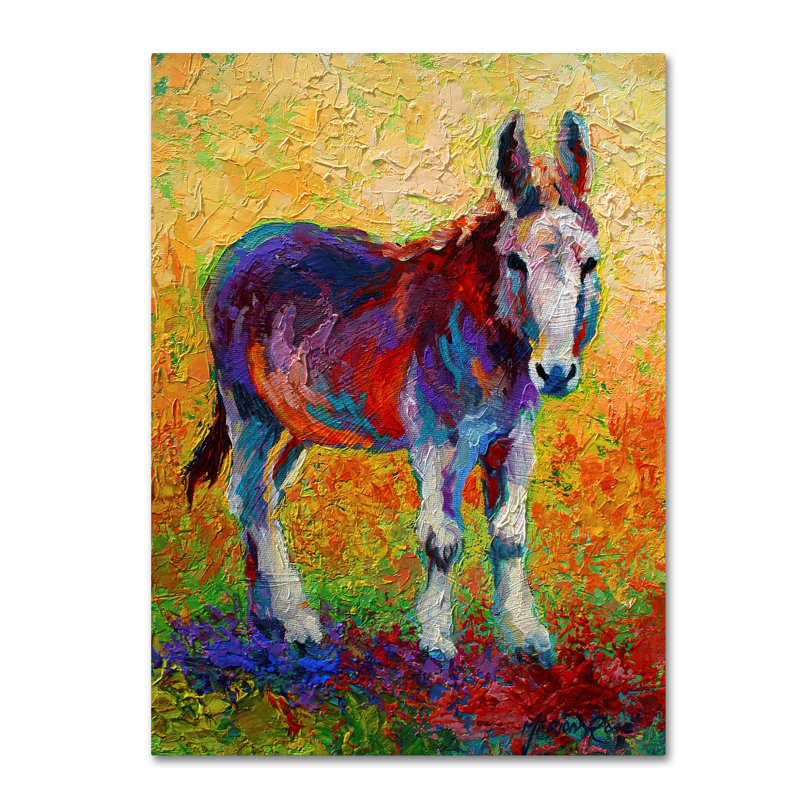 « migo », reproduction sur toile tendue, H 19 po x l 14 po x P 2 po