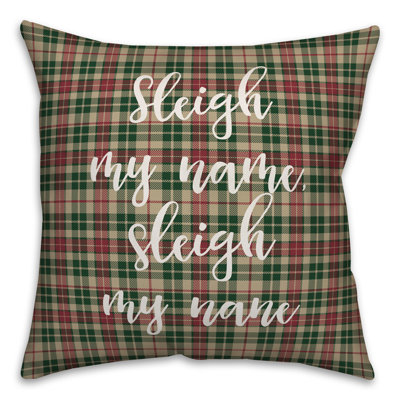  Coussin Sleigh My Name in Tartan