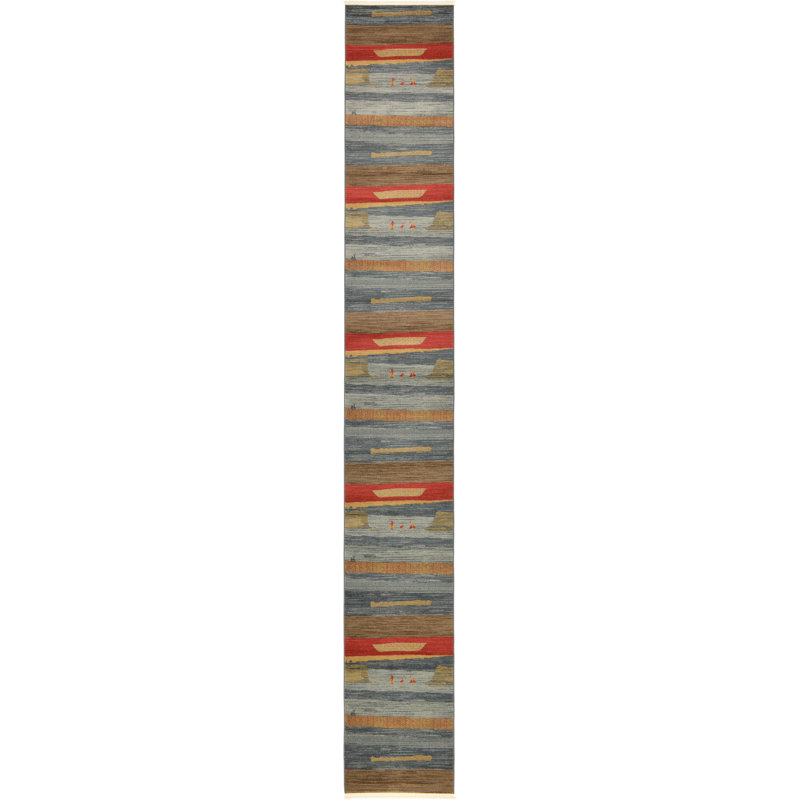 Abrigail Geometric Indoor Rug, Runner 2'7" x 20'