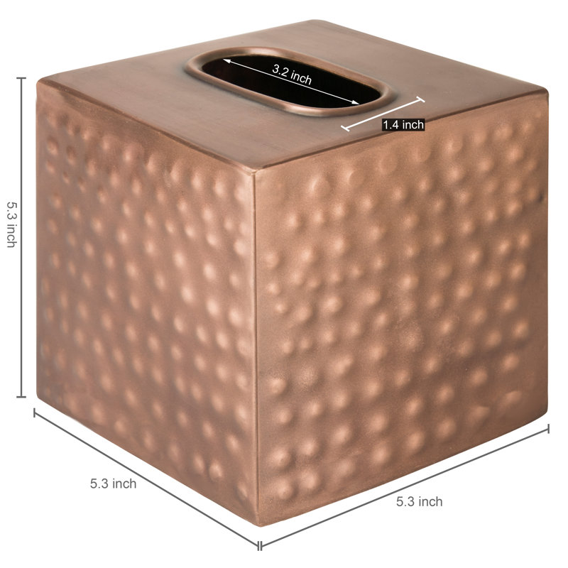 Tissue Box Cover, Bronze