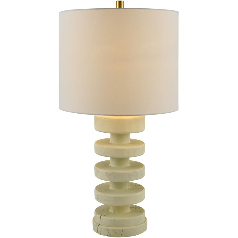 Lampe de table Saro, Crème, crème