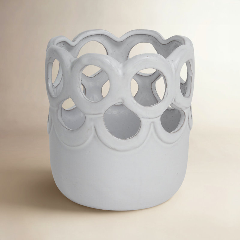 Pot à fleurs en céramique Wheatly Lattice