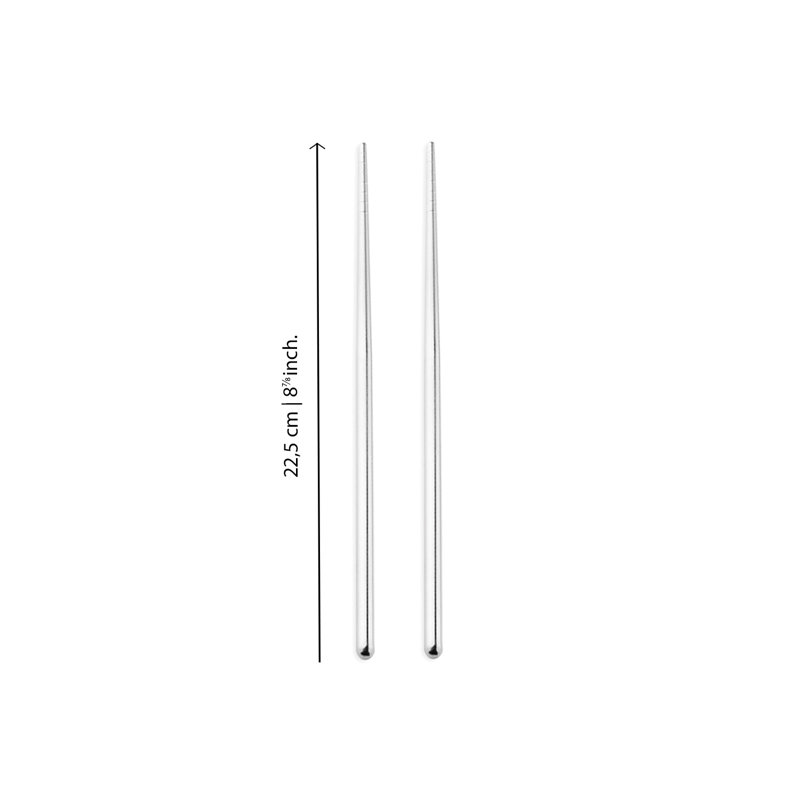 CHOPSTICKS Stainless Steel Chopsticks, Silver