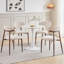 Upholstered Linen Blend Dining Chair in Beige-616601608-616601610