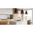 Mirabai 1 - Light Black Geometric Pendant