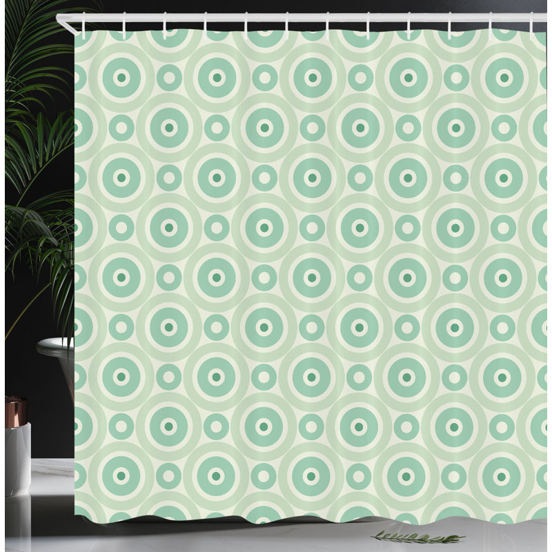 Shower Curtain with Hooks Included, 75"H x 69"W