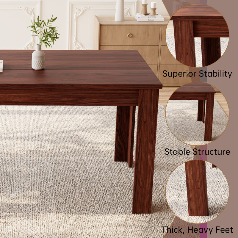 Kitchen Dining Table Set, Dining Table with Bench and 2 Chairs