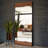 Larai Wood/Metal Rectangle Floor Mirror