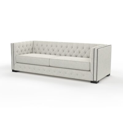 Estevez 94"" Linen Tuxedo Arm Sofa -  Darby Home Co, 522D60827C884DC6BBBB1DE89DC79EA8