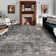 Machine Washable Rug Oriental Vintage Non-Slip Low Pile Rubber Backing Area Rug for Living Room Bedroom Kitchen Dining Room