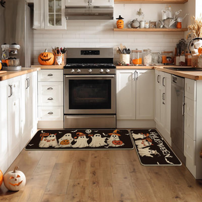 Ensemble de 2 tapis de cuisine Ghost Pumpkin