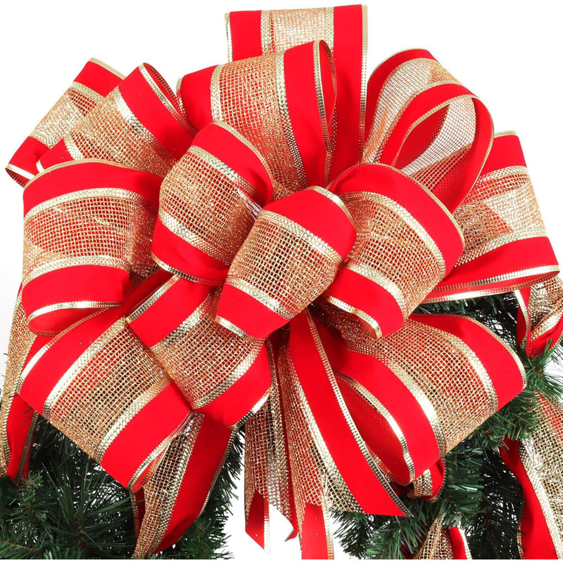 Couronne de Noël 22 po avec ruban