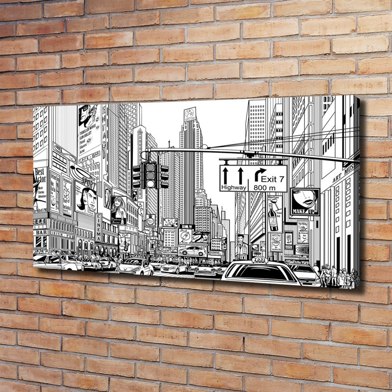 Streets Of New York - Wrapped Canvas Print