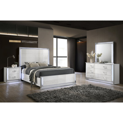 Divala 4-Piece Bedroom Set With Led