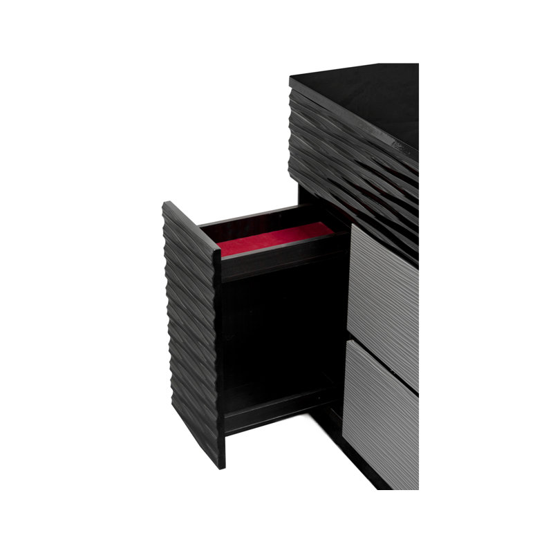 Kahlil 2 Drawer Dresser with Mirror