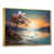 Toile avec cadre flottant or