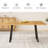 Kitchen Dining Set, Extendable Dining Table with Upholstered Dining Chairs-124957670