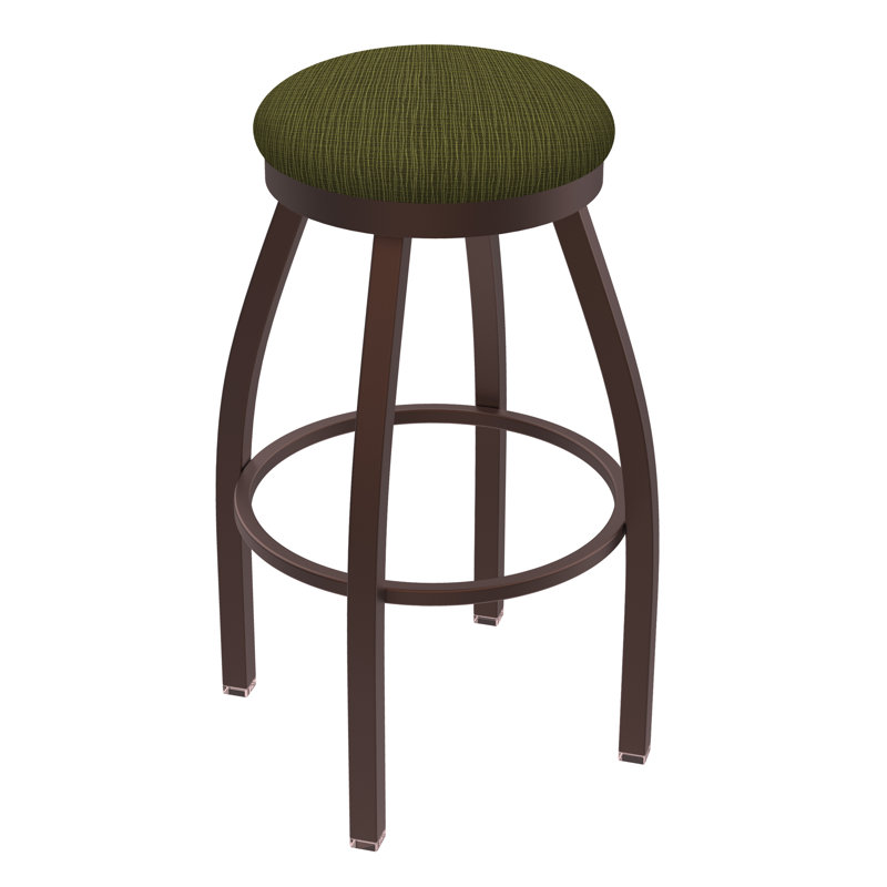Tabouret pivotant80280 Misha, Tissu - perroquet graphique, Noir froissé, Tabouret de bar (assise de 30 po de hauteur)