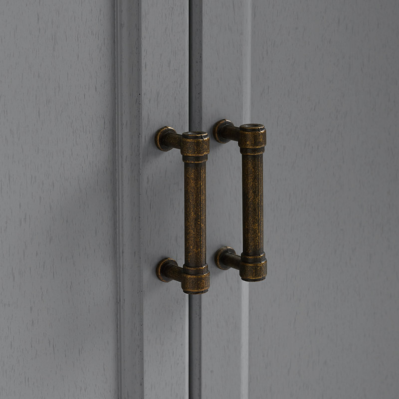 Jesse Bathroom Cabinet, Distressed Gray