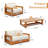 4-Piece Outdoor Patio Conversation Set With Solid Fir Wood Frame And Water-Repellent Cushions-560064469
