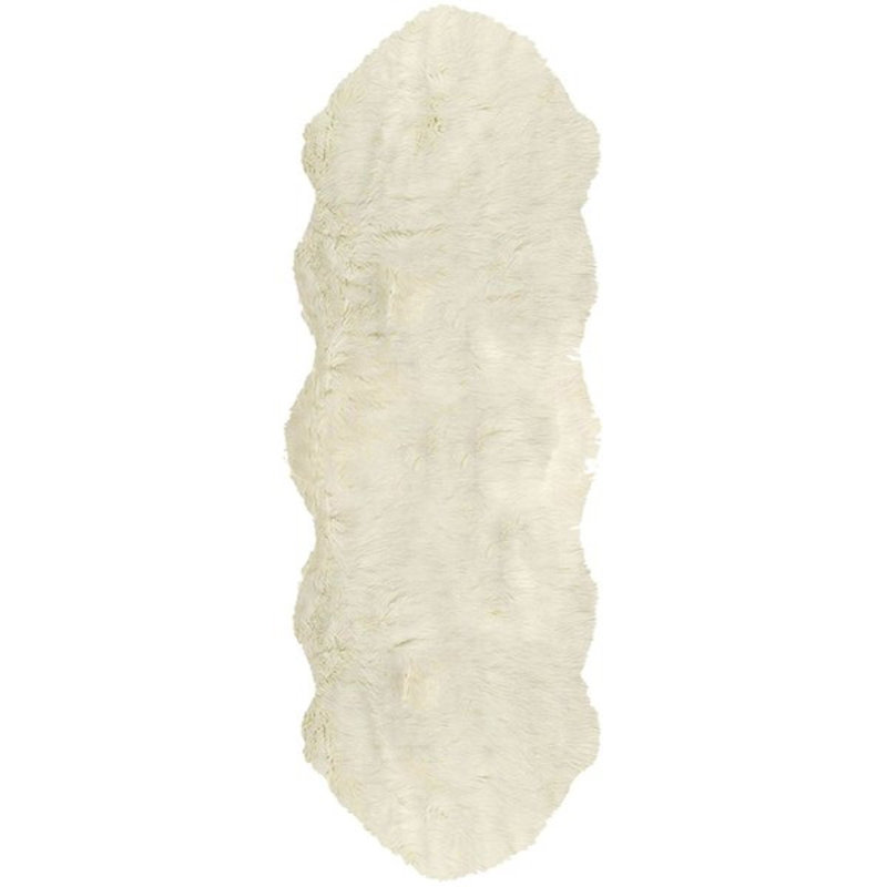 Tapis blanc cassé 48 po x 72 po x 1,5 po, Rectangle 4 pi x 6 pi