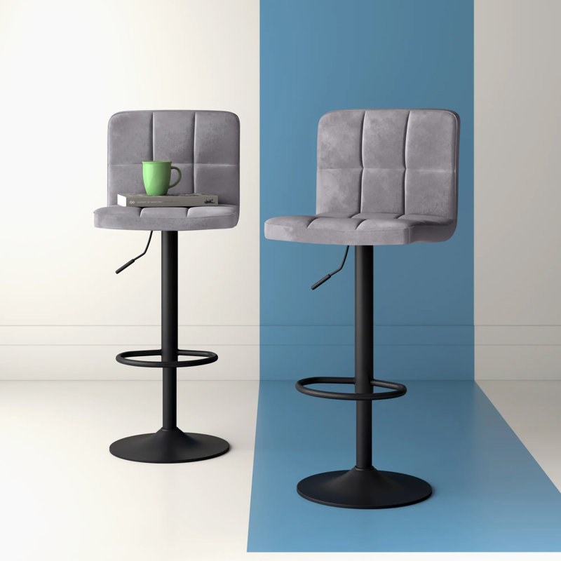 Paynter Swivel Adjustable Height Stool, Grey