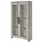 Armoire haute Myerson Grey Driftwood à 2 portes en bois d'ingénierie