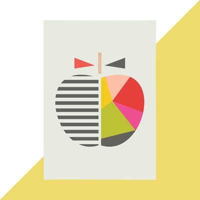 Geometric Apple - Print