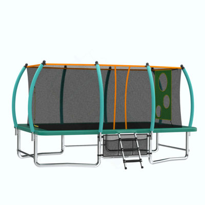 Long trampoline rectangulaire extérieur pour enfants adultes