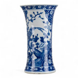Porcelain Vase Garden Phoenix Blue White