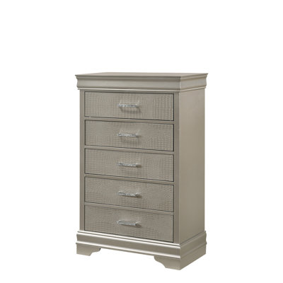 Mobilier de chambre à coucher à 5 tiroirs avec commode haute moderne 1Pc