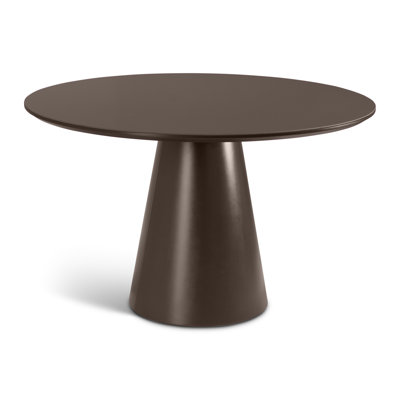 Burdon 47" Glass Top Pedestal Dining Table