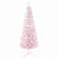 Arbre de Noël neige enneigé, arbre de Noël mince avec branches réalistes et base en plastique pour la décoration intérieure-880238114-880238115