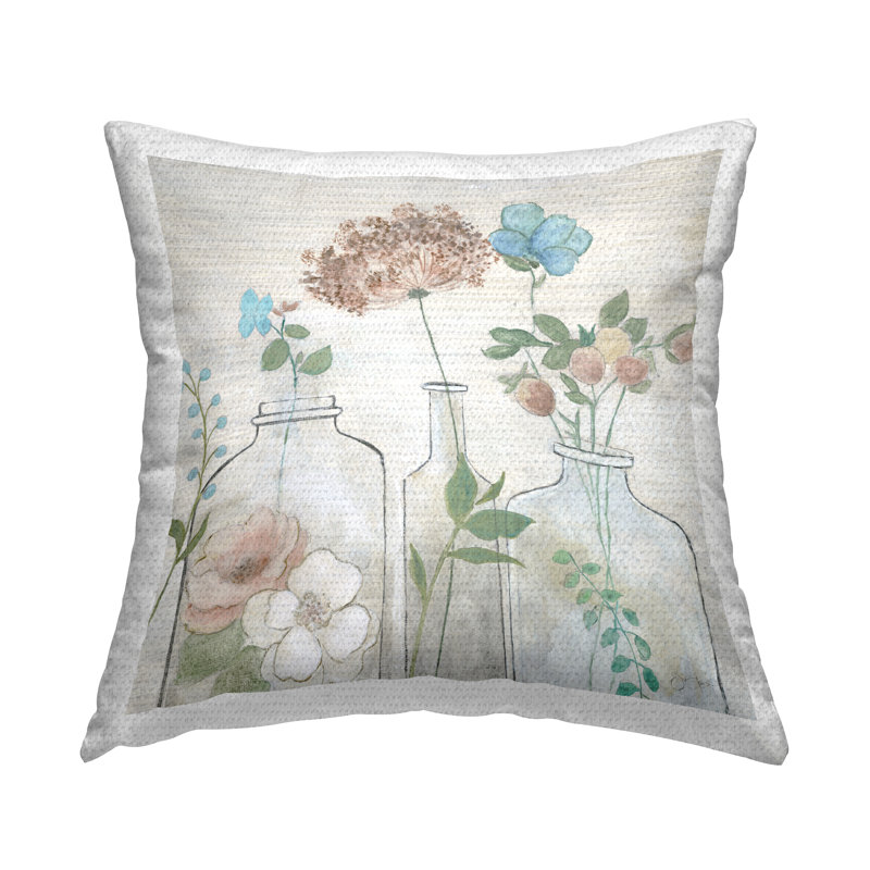 Housse et insert de coussin décoratif en polyester pour l'intérieur / extérieur par Janet Tava