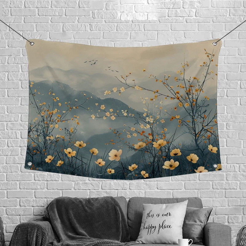 Tapisserie en microfibre, H 68 po x l 80 po