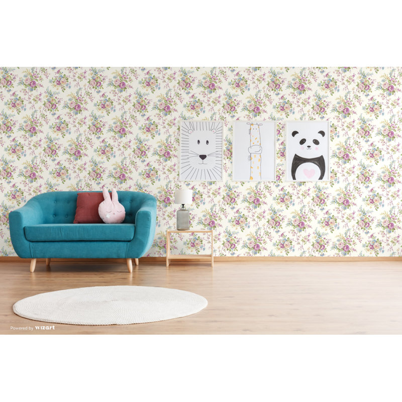 Bauerle 10m x 53cm Wallpaper Roll, Purple
