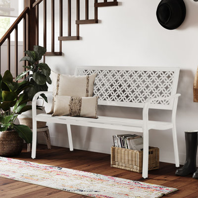Banc de jardin en acier Roselynne